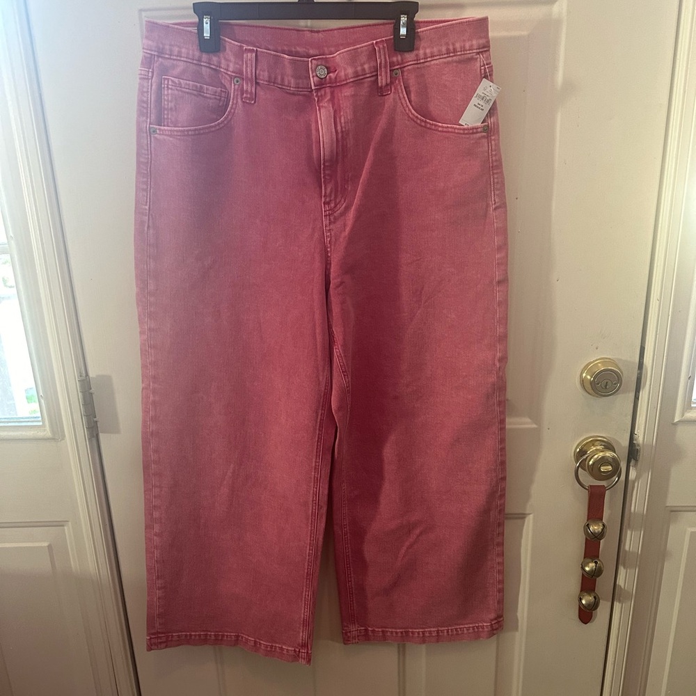 NWT Gap pink straight leg jeans
